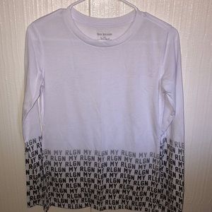 True Religion White MY RLGN Long Sleeve Shirt